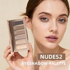 Nudes2 Mini Eyeshadow Palette  6 Color Matte Neutral Nude Eye Shadow Set