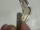 Vintage Native American Sterling Silver Turquoise Baby Cuff