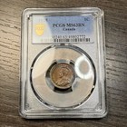 Ms63bn 1928 1c Canada George V One Cent  Pcgs Trueview- Toned