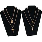 11 Pc Set Black Velvet Jewelry Displays Busts Bonus