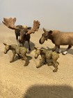 Schleich Retired Moose Family Bundle Of 4 Pre Owned See Pics