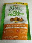 5x Feline Greenies Pill Pockets For Cats Natural Soft Treats Chicken Flavor