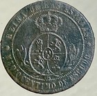1867 Spanish Coin Queen Isabella Ii 160 Years Old Half Centimo Rare Spain