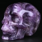 2 5  Dream Chevron Amethyst Carved Crystal Skull  Realistic  Crystal Healing