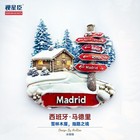 Madrid City Guide Resin Fridge Magnet Refrigerator Craft Tourist Souvenir