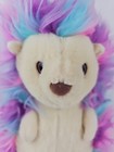 Russ Hedgehog Rainbow Fuzzy 11  Plush Stuffed Animal Pink Purple Blue