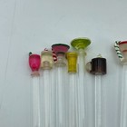 Boston Warehouse Christmas Swizzle Sticks Stirrer Set 12 Jeweled Tree 7  Holiday