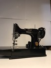 Singer Featherweight Sewing Machine 221k 1948   Extra Feet Case Black