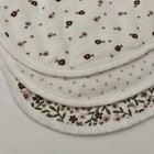 New Baby Burp Cloths 3pk Soft Absorbent Floral Polka Dots   Apple   Ivy