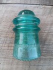 Vintage Hemingray No  9 Glass Insulator Aqua Blue 1893 See Photos