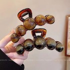 1pc Fashion Pearl Large Simple Elegant Acrylic Hair Claw Hairpin For Women s
