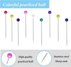 600pcs Sewing Pins Straight Pin For Fabric  600pcs Colorful Head 