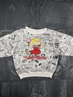Men   s Vintage 1980   s Dennis The Menace Comic Book Aop Sweatshirt Size M l