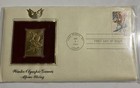 4 First Day Issue 22 K Gold Stamp And Envelope Olympic Games Skiing Hockey Dance