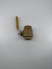 1-1 2    Brass Full Port Ball Valve 600 Wog Female Npt Threaded Yellow Handle