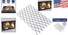Durable 12x7 Steel Mesh Ember Retainer   Perfect For Indoor   Outdoor Fireplaces