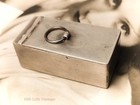 Metal Silver Tone-6 5cm-vintage Snuff Box pill Box-0o