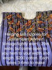Handmade Women   s Blue Woven Cotton Huipil Blouse Top With Bird Pattern One Size