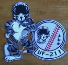 Us Navy   Vf 211 Checkmates   Tomcat Standing   Usn Collectors Military Patch