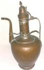 Antique Copper Vintage Handmade Middle Eastern Islamic Water Pitcher Jug