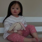 30in Reborn Baby Doll Hand-rooted Hair Finished Toddler Girl Gift Artist Painted