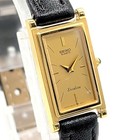 Seiko Excelline Watch Quartz Ladies Square Gold Vintage Y2k 00s Working