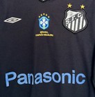 Santos Fc Football Club Brazil Soccer Jersey  10 Panasonic Blue   Black M   L