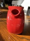 Nos Fiesta-homer Laughlin-fiestaware - Scarlet Red  - Large 7  Disc Pitcher 64oz