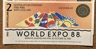 Lot Of 5 X Australia World Expo Banknotes  Dated 1988  Collectible Set 