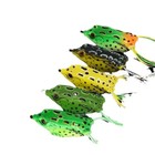 5pcs Hollow Body Frog Fishing Lures Soft Topwater Bass Baits Weedless Random Col
