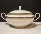 Mikasa Palatial Platinum L3235 Covered Casserole Tureen Fine China Dish