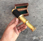 Christmas Military Spyglass Telescope With Wooden Box Hand-made 6 Inch Spy-gl