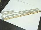Vtg Ab Crystal Facet 22  Necklace   7  Bracelet Sterling Silver Clasps