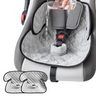 2 Pack Car Seat Potty Training Protector For 0-4 Years Old Infant Grey-2 Packs