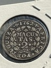 1762 Portuguese Africa Angola 2 Silver Macuta  Rare  Mintage 20 000  W 2 95 Gram