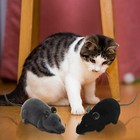 Electronic Remote Control Rat  Simulation Mouse Toy For Cat Dog Kid  Gray