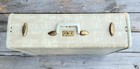 Vintage Samsonite Shwayder Bros Streamlite Suitcase Hard Shell Marble Cream