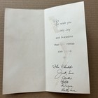 Vintage Mid-century Christmas Card Magi On Camels Teal Purple Blues Mcm