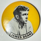 1960s James Dean Portrait 3 5  Celluloid Pinback Button