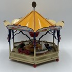 Vintage Tucher   Walther Tin Litho Carousel Wind Up Toy Large