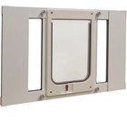 Ideal Pet Products Aluminum Sash Window Pet Door 23-28    Chubby Kat 7 5x10 5   