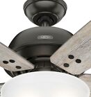 Hunter Fan 60 Inch Casual Noble Bronze Indoor Ceiling Fan W Light And Pull Chain