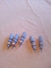 Lot Of 5 Blue Insulated Panel Mount Binding Post