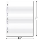 Five Star Filler Paper College Ruled Reinforced Loose Leaf Paper 11 X 8 5 100