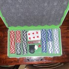 300-piece Poker Chip Set W  Aluminum Carry Case  Playing Cards   Dice