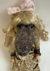 Vintage Taxidermy Alligator Head Porcelain Art Doll  Oddity Conversation Piece 