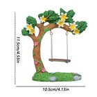 Miniature Fairy Garden Tree Swing Figurine Resin Mini Swing Statue Home Decor