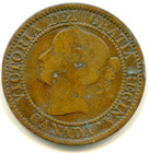 Canada Large Cent 1858 Broken  e  In Dei  Lotnov3237
