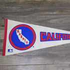 Vintage 1970s California Angels Original Mlb Baseball 30x12 Full Size Pennant