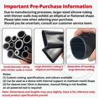 Black Silicone Tube Hose Id 0 5mm-60mm    Od 1mm-68mm Soft Rubber Pipe